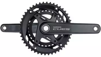 Shimano CUES Kurbelgarnitur FC-U6010-2 Hollowtech II schwarz