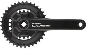 Shimano CUES Kurbelgarnitur FC-U4000-2B Vierkant schwarz