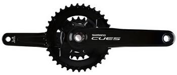 Shimano CUES Kurbelgarnitur FC-U4010-2 schwarz (EFCU40102EX62)
