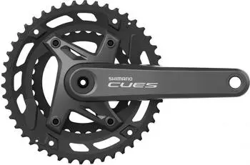 Shimano CUES Kurbelgarnitur FC-U6000-2 schwarz (EFCU60002EX60X)