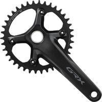 Shimano GRX Kurbelgarnitur 38 Z&auml;hne FC-RX610 - 1x12 Fach - 165 mm Schwarz