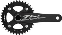 Shimano EFCM640CA6X, Shimano Zee M640 Crankset Schwarz 170 mm / 36t Black / Silver