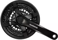 Shimano EFCTY501C888CLB, Shimano FC-TY501 48/38/28T Kurbelgarnitur 170mm Schwarz
