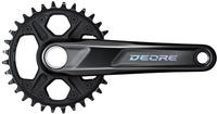 Shimano EFCM61001EXA2, Shimano Deore M6100 Crankset Schwarz 175 mm / 32t Black