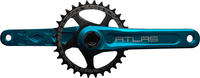 Race Face Atlas Kurbel, 170mm, 68/73mm, 30mm, blau - robuste Performance-Kurbel...