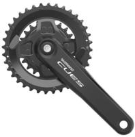SHIMANO CUES FC-U4000 2x9/10/11-fach Kurbelgarnitur, Black, 175 mm