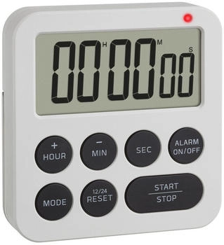 TFA Dostmann Digitaler Timer mit Stoppuhr und Wecker 38.2051.02