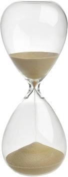 TFA Dostmann Sanduhr mit goldfarbenem Sand aus Glas 15 Minuten (18.6009.53.90)