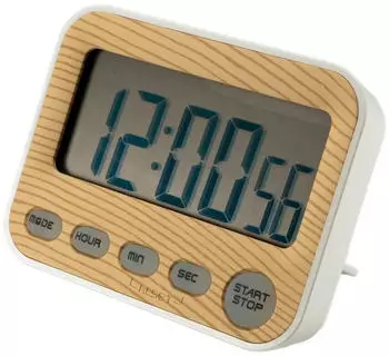 Intirilife Digitaler K&uuml;chentimer Holzoptik LCD Display (IL-100218)