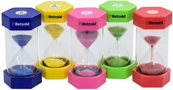 Betzold Shorttimer Sanduhren-Set 30Sek., 1, 2, 3, 5Min. (758697)