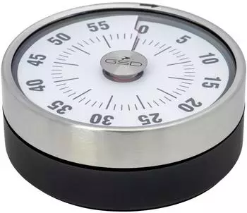 GSD Kurzzeitmesser mechanisch, Edelstahl, Restlaufanzeige, 8cm (80 141)