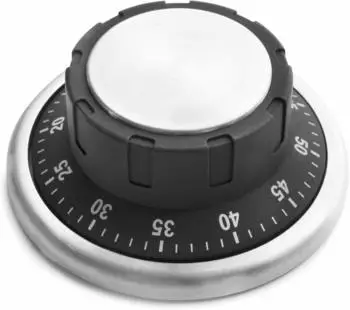 Lacor K&uuml;chen-Kurzzeitwecker magnetisch, Edelstahl, schwarz (Lacor_60803)