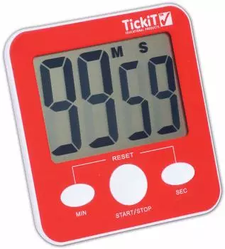 TickiT Jumbo Timer digital, großes Display, rot (9515)