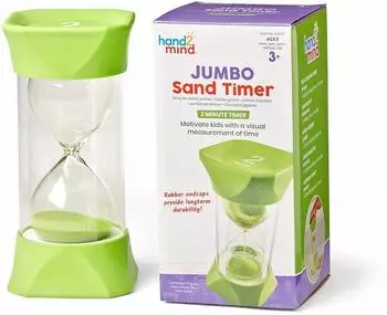 hand2mind Jumbo-Sanduhr 2min, Gr&uuml;n (93067)