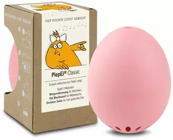 Brainstream PiepEi Classic Eieruhr singend, 3 H&auml;rtegrade, ros&eacute; (A005234)