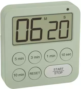 TFA Dostmann Digitaler Timer und Stoppuhr mit LED-Warnlicht (38.2056.04)