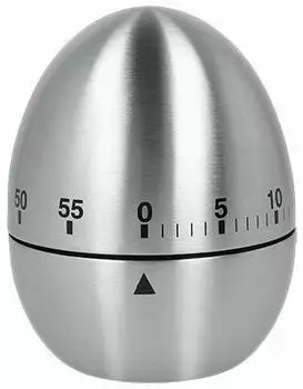 Metaltex Eierf&ouml;rmiger K&uuml;chentimer, mechanisch, analog, 60min (259221000)