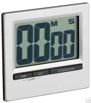 Kitchen Craft Easy Read Chromed Timer