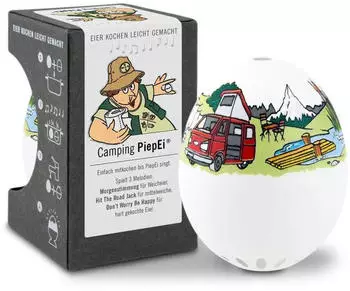 Brainstream PiepEi Camping Eieruhr Eiertimer für 3 Härtegrade weis A005159