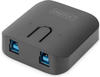 Digitus USB 3.0 Sharing Switch, Dockingstation + USB Hub, Schwarz