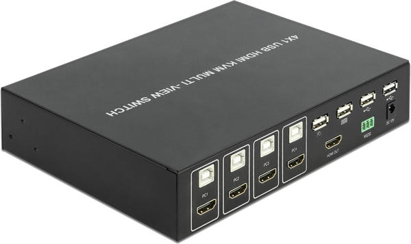 DeLock KVM 4 in 1 Multiview Switch 4 x HDMI mit USB 2.0