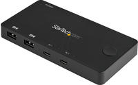 2 Port USB C KVM Switch - 4K 60Hz HDMI - Compact UHD Desktop KVM Switch w/USB...