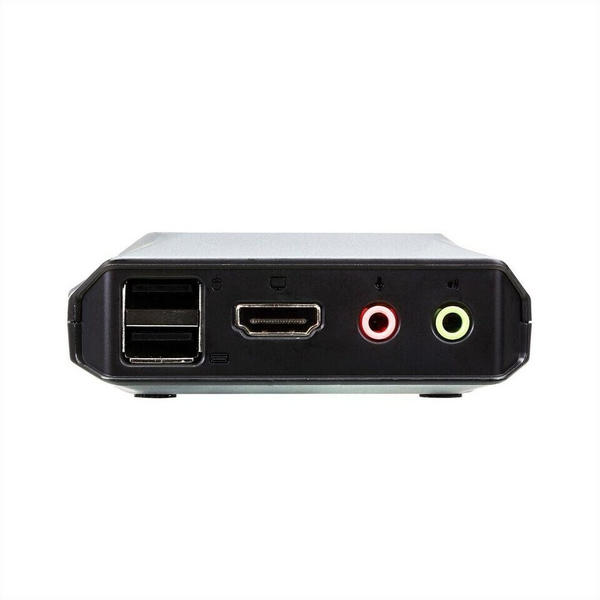 Aten 2-Port USB 4K HDMI Kabel KVM Switch mit Remote-Port-Wähler