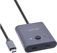 INLINE USB-C Switch, bidirektionaler Umschalter, 8K, 10Gb/s, 100W