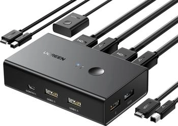 Ugreen HDMI 2 In 1 Out KVM Switch (15166A)