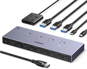 Ugreen HDMI KVM Switch 4 In 1 Out (55397)