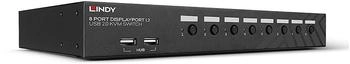 Lindy 8 Port DisplayPort 1.2 USB 2.0 Audio KVM Switch (39540)