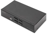 Digitus KVM Switch, 4x1 DP, DP Out,USB