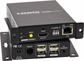 InLine HDMI USB KVM over IP Extender schwarz, 4K bis 100m (64601)