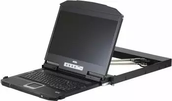 Aten CL3800NW Dual-Rail KVM-Konsole 18,5" LCD mit USB HDMI DVI VGA (CL3800NW)