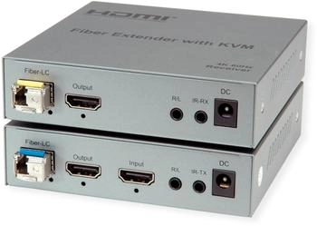 Roline KVM Verl&auml;ngerung &uuml;ber Glasfaser, USB+HDMI 4K60, 20km (14.01.3363)