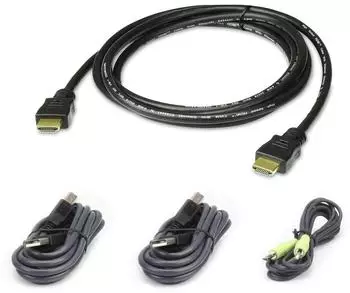 Aten KVM-Kabelkit für Tastatur/Video/Maus HDMI USB 1,8 m (2L-7D02UHX4)