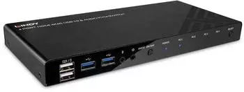 Lindy 4 Port HDMI 4K60 USB 3.0 & Audio KVM Switch