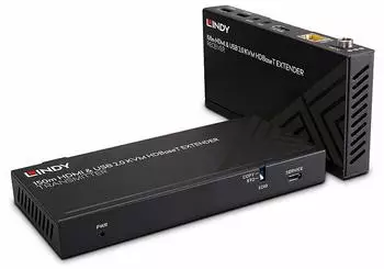 Lindy HDBaseT KVM Extender Cat.6 150m, HDMI 4K60, USB 2.0 & IR (39384)