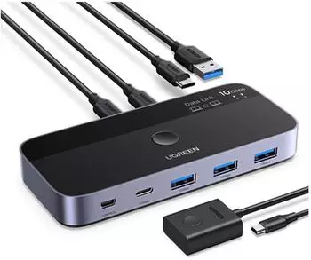 Ugreen USB-C 3.2 KVM-Switch 10Gbps 2 Eingänge 4 Ausgänge (45784)