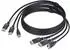 StarTech DDU1226-KVM-CABLE Dual-DisplayPort USB 5Gbps KVM-Kabel 1,8m 4K 60Hz (DDU1226-KVM-CABLE)