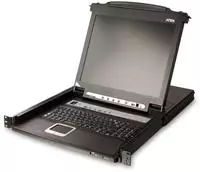 ATEN 8 Port 17 LCD KVMP Switch mit Schweizer/Deutscher Tastatur, W128301369 (mit