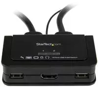StarTech.com SV211HDUA, StarTech.com 2 Port USB HDMI Kabel KVM Switch w/ Audio und