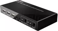 LINDY 2 Port KVM Switch HDMI 4K60, USB 2.0 & Audio 2 Port KVM-Umschalter HDMI 4096 x