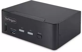 StarTech KVM-Switch Dual-Monitor DisplayPort 1.4, 2-Port, 8K 60Hz / 4K 144Hz (P2CDD143-KVM-SWITCH)