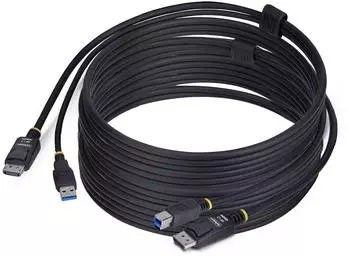 StarTech KVM-Kabel DisplayPort USB 5Gbps 4K60Hz HDR10 3m (DU12210-KVM-CABLE)