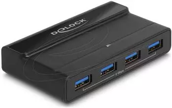 DeLock USB 3.2 Gen 1 Umschalter 4 Ger&auml;te 2 Hosts (88066)