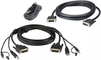 Aten KVM-Kabelsatz USB DVI-D Dual-Link Dual Display, 1,8m (2L-7D02UDX3)