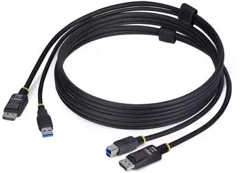 StarTech KVM-Kabel DisplayPort & USB 5Gbps, 4K 60Hz, 1,8m (DU1226-KVM-CABLE)
