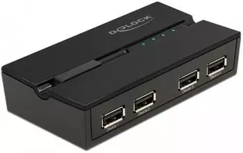 DeLock USB 2.0 Switch 4 PCs zu 4 Geräten (11494)