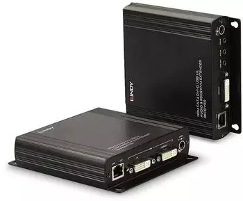 Lindy KVM-Extender 140m Cat.6 DVI-D, USB, Audio & RS-232 (39245)